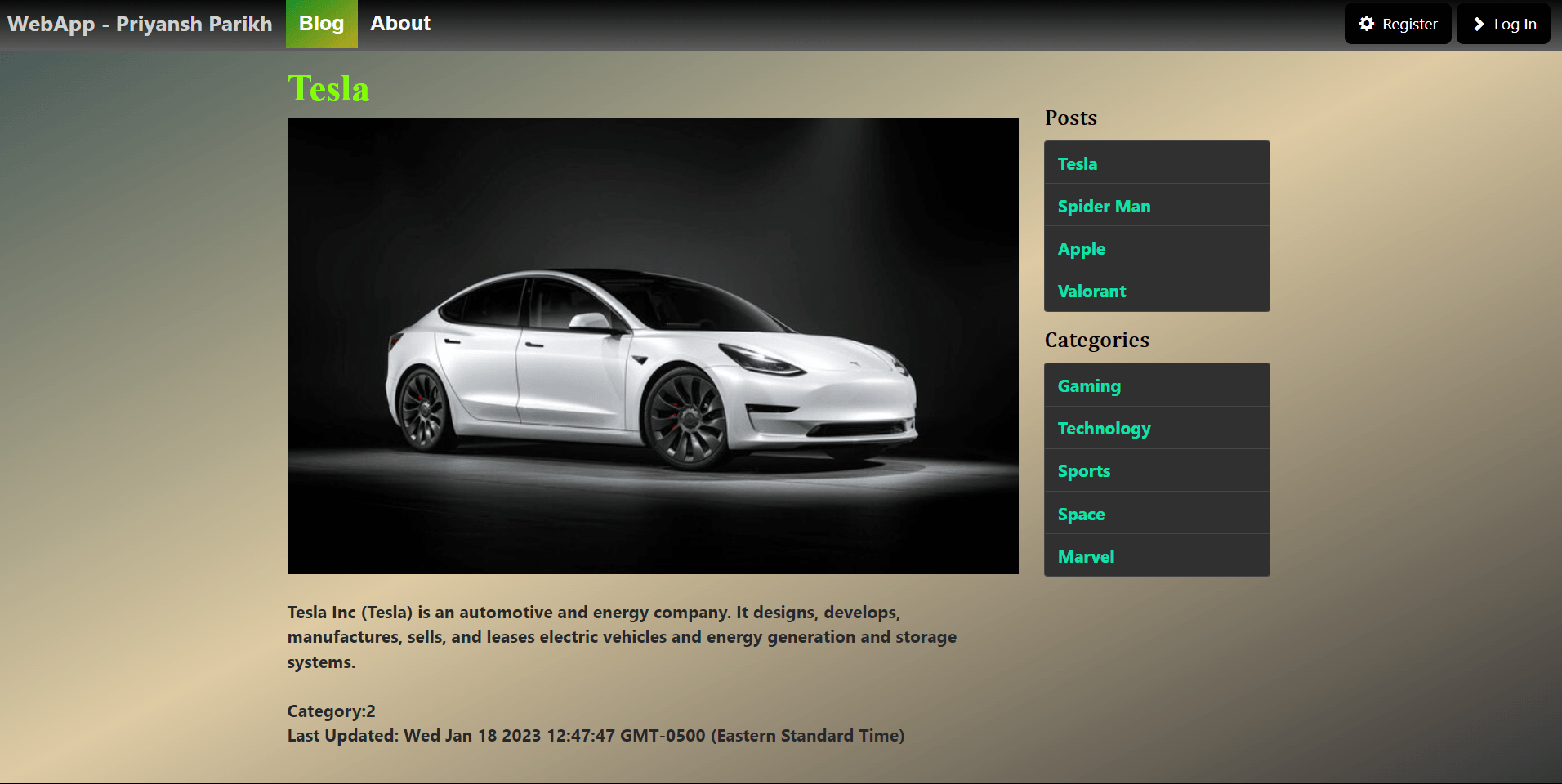 Project I worked on